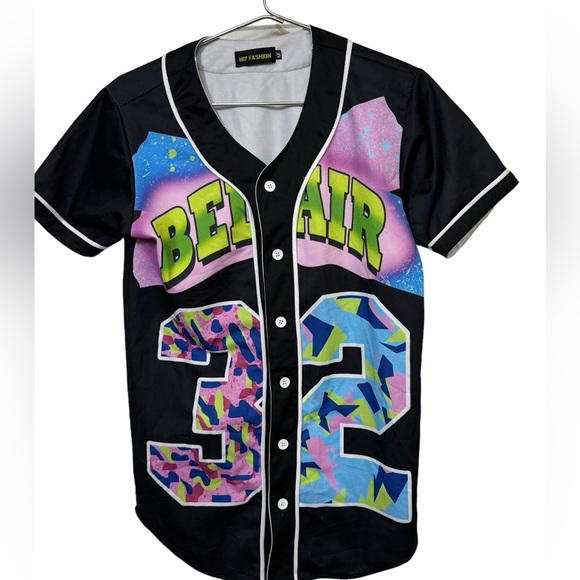 Fresh Prince of Bel Air #32 Hip Hop Streetwear Baseball Jersey Men’s M - Picture 1 of 4